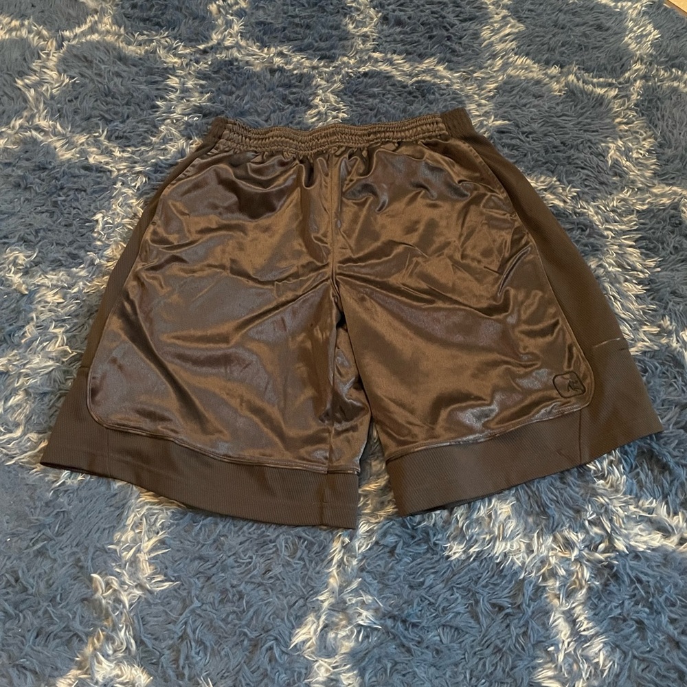 AND1 Basketball Shorts Gray/Black Size XL